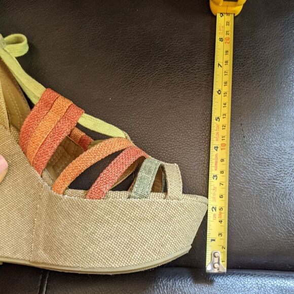 Shi Journeys Missile Multi Strappy Boho Tall Wedge - Picture 12 of 15